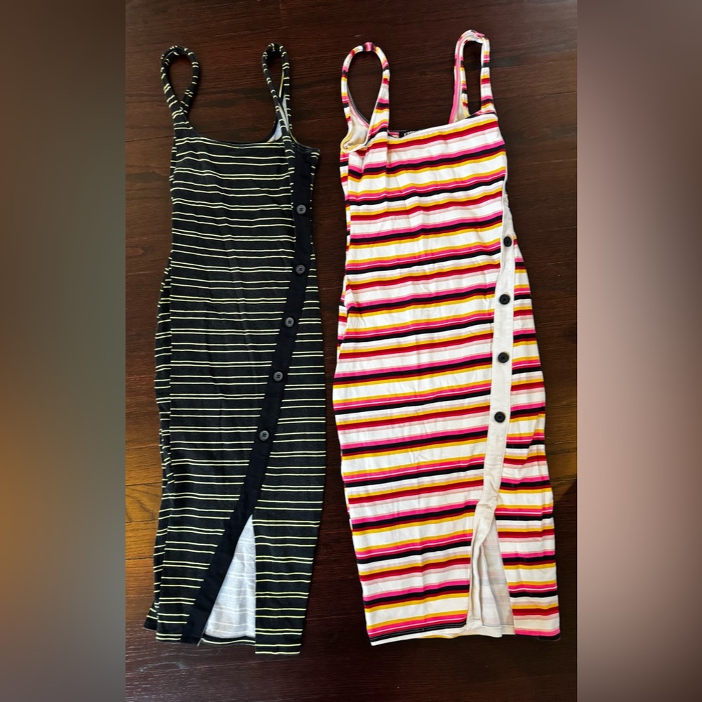 Lot Of 2 Express Striped Dresses Bundle XXS